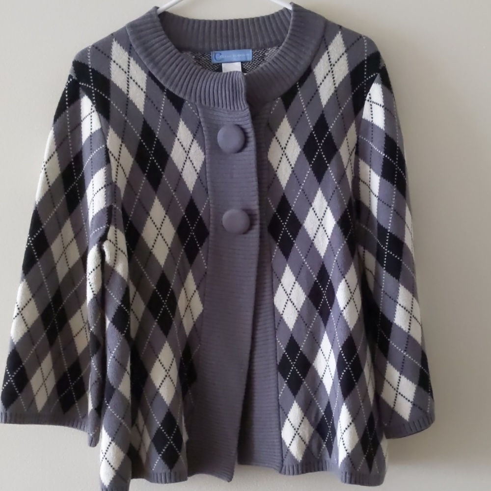 Classic Elements Sweater Snap Buttons Size Large